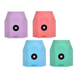 Antartik Cubilete Portalápices Hexagonal de Silicona 95x85x75 mm Celeste, Coral, Lavanda y Menta Pastel Precio: 5.50000055. SKU: B1HBE8MT6F