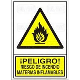 Señal 347 Plast.490X345''Pl.Ind.Mat.Infl'' ­Peligro! Riesgo Incendio Mat.Inflamables Duver Precio: 8.88999947. SKU: B177EX7R53