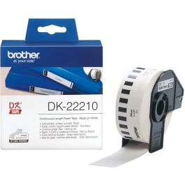Brother Cinta Continua de Papel Térmico Adhesivo Blanco 29 mm x 30,48 M