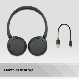 Sony WH-CH520 WHCH520B.CE7 Auriculares Inalámbricos de Diadema Bluetooth con Micrófono Multipunto y 50h de Batería Negros
