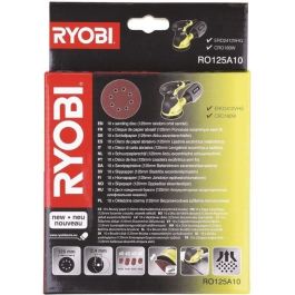 Ryobi 10 discos de 125 mm para lijadora excéntrica, agarre automático, granos 100/120/240/320 Precio: 21.95000016. SKU: B1F7SEFWEN