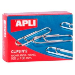 Apli Clips Niquelados Nº 2 - 32 mm Caja 100 Ud Apli Clips Niquelados Nº 2 - 32 mm Caja 100 Ud Precio: 0.49999983. SKU: BIX11711