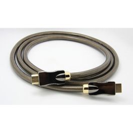 ROLINE 11.04.5680 Cable HDMI UHD Ethernet, 1 m, Negro, 3D, Conectores Estándar Chapados en Oro