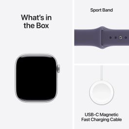 Apple Watch Series 11 Aluminio 42mm Plata con Correa Deportiva Nebelviolett S/M