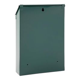 Arregui Buzón Individual Exterior Civic Acero Verde 21,6 x 8 x 30 cm con Tejadillo y 2 Llaves