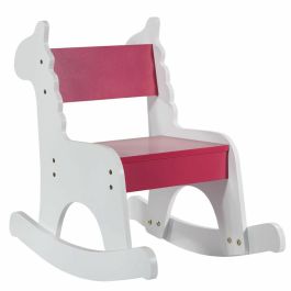 Silla mecedora Alexandra House Living Blanco Rojo Madera MDF 33 x 55 x 51,5 cm Infantil Jirafa