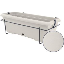 Garden Id 12228943 Kit Macetero Teramo con Soporte Metálico y Bandeja Integrada, Blanco 50 cm, Efecto Piedra, Reciclado/Reciclable Garden Id 12228943 Kit Macetero Teramo con Soporte Metálico y Bandeja Integrada, Blanco 50 cm, Efecto Piedra, Reciclado/Reciclable