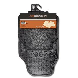 Abc Cs6 ALF10130 Alfombra Goma Aluminio Carbon 4 Piezas