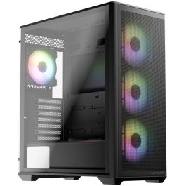 LC-Power LC-811B-ON Gaming Midi Torre PC Negra, ATX/EATX, Metal, Plástico, Vidrio Templado