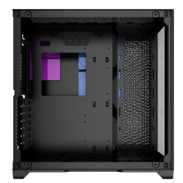 Phoenix technologies Zephyr Torre PC Case, Caja Ordenador Gaming Cubo con Panel Cristal Templado, Soporte GPUs hasta 380mm y Refrigeración Líquida
