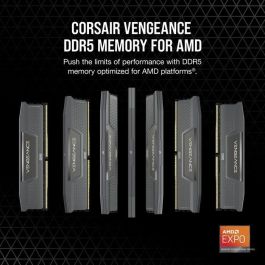 Corsair Memoria RAM DDR5 64GB (2x32GB) Kit 6000MHz CL30 con Disipador Térmico para Gaming y Edición de Vídeo