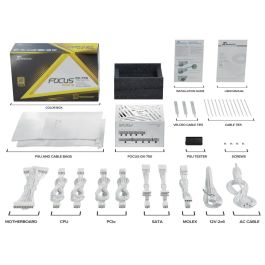Seasonic FOCUS-GX-750-V4-WHITE Fuente Alimentación 750W 80+ Gold ATX 3.1 Blanca