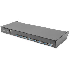 Digitus Consola KVM Modular HD LCD 19" TFT, 8 Puertos VGA, Touchpad, Teclado Alemán