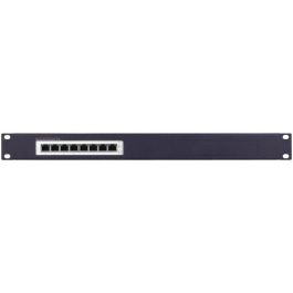 Rackmount IT RM-UB-T4 Kit de Montaje en Rack 19" 1U para Ubiquiti UniFi Lite 8 PoE, Azul Oscuro Metálico
