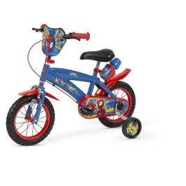 Huffy Bicicleta Infantil Spiderman de 12 Pulgadas, para Niños y Niñas de 3 a 5 Años, Fabricada en Hierro Resistente, Color Azul