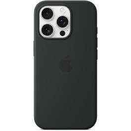 Apple iPhone 16 Pro Funda de silicona con MagSafe Negro