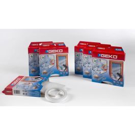 Geko Film aislante transparente para ventanas, PVC, 170x150 mm - 250x150 mm, para puertas y ventanas