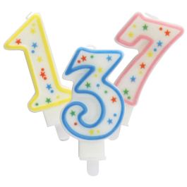 Party Time Vela Aniversario Surtida, Números del 0 al 9, Formas y Colores Variados, 9.5 cm Precio: 0.69000008. SKU: B1JJS5YWPP