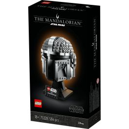 LEGO 75328 Star Wars The Mandalorian Helmet Kit de Modelo Coleccionable para Construir, Decorar y Regalar para Adultos