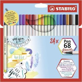 Stabilo Rotuladores Pen 68 Brush C-Surtidos Estuche 24 Ud Precio: 29.49999965. SKU: S8417612