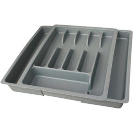 Bandeja de cubiertos extensible para cajón, ancho adaptable 290-475 mm, fondo 380 mm, alto 63 mm Bandeja de cubiertos extensible para cajón, ancho adaptable 290-475 mm, fondo 380 mm, alto 63 mm