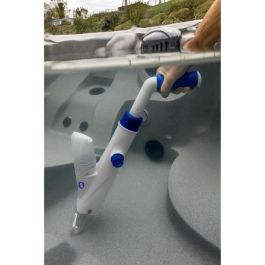 GRE Limpiafondos eléctrico para piscinas y spas con batería recargable de 9,6 V, ligero y compatible con mango telescópico