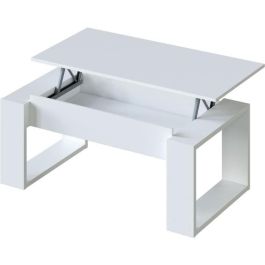 Mesa de centro elevable - Melamina blanca - L 105 x P 55 x H 45 cm NOVA Precio: 152.69000043. SKU: B192KRZE9T