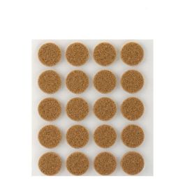 Inofix Plasfix Pack 20 fieltros marrón sintéticos adhesivos Ø17mm, lana acrílica, protege suelos y reduce ruido Precio: 1.79000019. SKU: S7905551