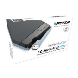Freecom Tough Drive 2TB USB 3.0 2.5" SATA Disco Duro Externo Portátil Resistente a Golpes (2m) y Polvo/Agua IP54 con Cable USB Integrado