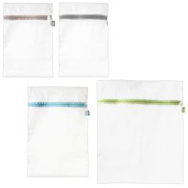Je cherche une Idee Juego de 4 Protectores para Lavado Blancos con Cremallera Grande Mediana y Pequeñas para Prendas Delicadas