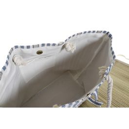 DKD Home Decor Bolso Atlantico de Poliester y Seagrass, Set de 2 Unidades en Rojo y Azul con Diseño Esterilla 16x36x50 cm