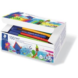 Staedtler Rotuladores Noris 326 C-Surtidos, 10 Colores, Dry Safe, Tinta Base Agua, Caja 100 Ud Precio: 37.50000056. SKU: B1DMD4GR57