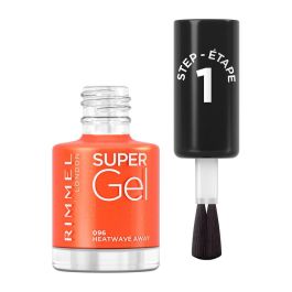 Rimmel London Esmalte de Uñas Super Gel Nail Polish #96-Heatwave Away Efecto Gel Profesional Duración 14 Días 12 ml