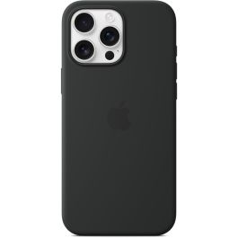 Apple iPhone 16 Pro Max: Funda Protectora de Silicona con MagSafe, Color Negro