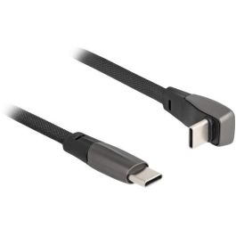DeLOCK Cable USB 2.0 Type-C macho > Type-C macho, ángulo 14cm