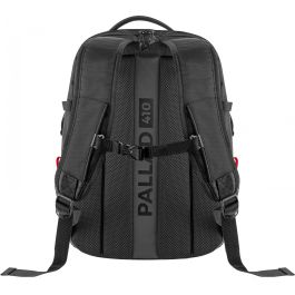 GENESIS Pallad 410 Mochila para Portátil 15.6" Universal, Impermeable, Poliéster 1680D, Senderismo Urbano Negro
