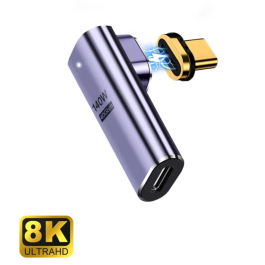 Ewent EC1049 Adaptador Magnético USB-C 90°, USB4, PD 100W, 8K 60Hz, Aleación Aluminio, Compatible con Steam Deck, Nintendo Switch Precio: 11.49999972. SKU: B1G8A7DXZB