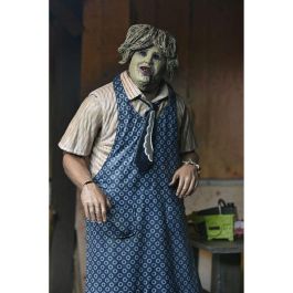 NECA Figura Leatherface 50th Anniversary La Matanza de Texas 18cm articulada con motosierra, martillos, pinzas y cabezas extras
