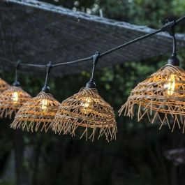 Lumisky LUM3666162005887 Guirnalda de luces Hawaii Light Conectable Exterior 10 bombillas LED filamento E27 Pantalla poliratán