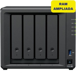 Synology DS925+/32G NAS DiskStation 4 Bahías, 32GB DDR4, 2.5GbE, Formato Torre. Almacenamiento flexible y expansible hasta 180TB.