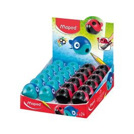 Sacapuntas Maped Plastico Croc Croc Easy 1 Uso Con Deposito