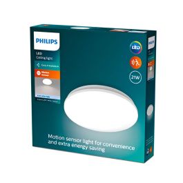 Plafón redondo con sensor, acuna, 21 W, 4000 k, 2900 lm, luz día, ø 34,5 cm Precio: 32.79000054. SKU: B13DMDKXJ2