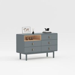 Cómoda Home ESPRIT Azul Gris Natural Polipropileno Madera MDF 120 x 40 x 75 cm Precio: 377.49999991. SKU: B1EEE7HWMB