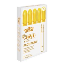 Jovi Barra de Maquillaje Twist Make-Up Amarillo, retráctil, suave y cubriente, 5 unidades para niños +3 años Precio: 5.89000049. SKU: B15TS87LY2