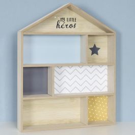 Home Deco Kids Estante Casa Azul para Habitación Infantil 40x7x50 cm