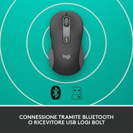 Logitech M650 L Signature for Business - Ratón Inalámbrico Ergonómico Grande con Logi Bolt, SilentTouch, 24 Meses Batería Logitech M650 L Signature for Business - Ratón Inalámbrico Ergonómico Grande con Logi Bolt, SilentTouch, 24 Meses Batería