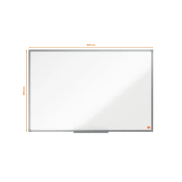 Pizarra Blanca Melamina Nobo Essence Marco Aluminio 90X60 Cm