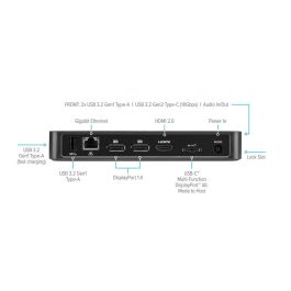 Targus DOCK430EUZ Base de Conexión USB-C para Portátiles Replicador Puertos 85W PD Video 4K Dual DisplayPort HDMI Gigabit Ethernet Negro Targus DOCK430EUZ Base de Conexión USB-C para Portátiles Replicador Puertos 85W PD Video 4K Dual DisplayPort HDMI Gigabit Ethernet Negro