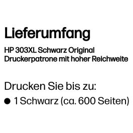 HP Envy Photo 6230,7130,7134,7830 Cartucho nº303XL Negro