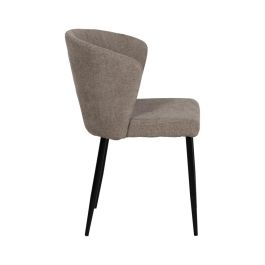 Silla Taupe Tejido-Metal Contract 52,50 X 55 X 80 cm